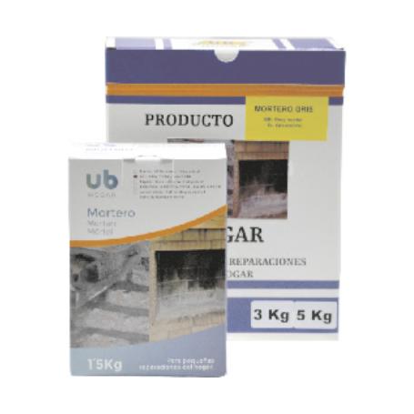MORTERO GRIS 1.5 KG CAJA