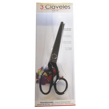 Tijera zig zag inox m/nyl.7