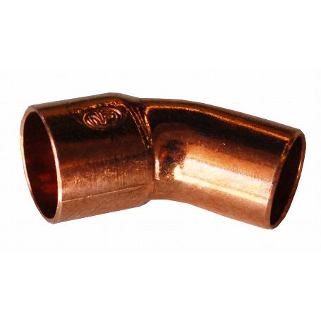 CODO COBRE 45º M-H 18