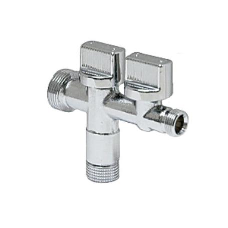 VALVULA ANGULAR DOBLE 1/2-3/4-3/8