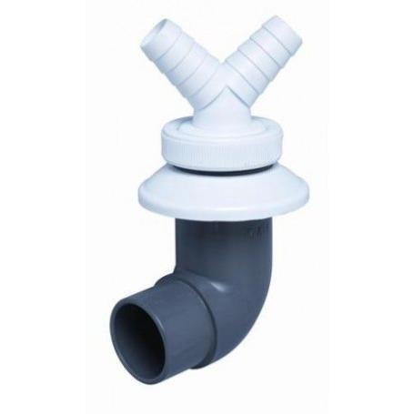 TOMA ELECTR.DOBLE TOMA C/CODO MACHO C-269