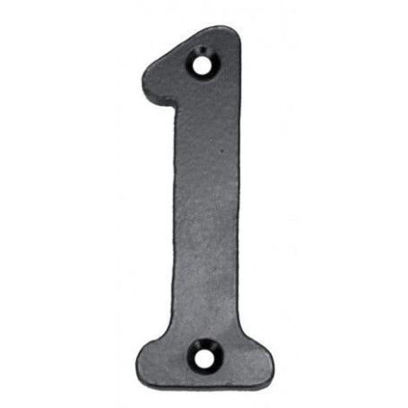 NUMERO 1 HIERRO FORJADO 100MM.