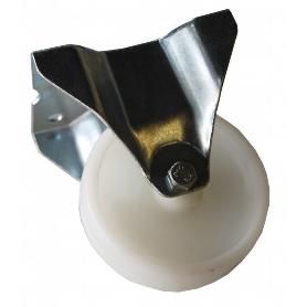 RUEDA NYLON FIJA 100 MM. SIN FRENO 16042