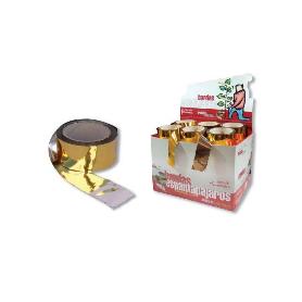 BANDA ESPANTAPAJAROS 100MX50MM ORO/PLATA
