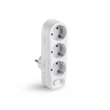 ADAPTADOR INTERRUPTOR + 3 TOMAS (REF.1343)