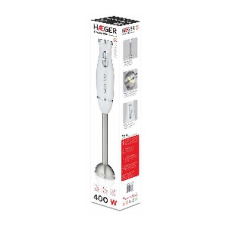 BATIDORA HAEGER INOX 400W ELEGANT