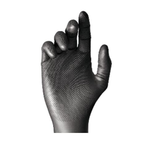 GUANTE NITRILO NEGRO DESECH.T- 8/M 50UDS JUBA