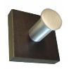 PERCHA 1 GANCH.ALUM.BASE MADERA WENGE