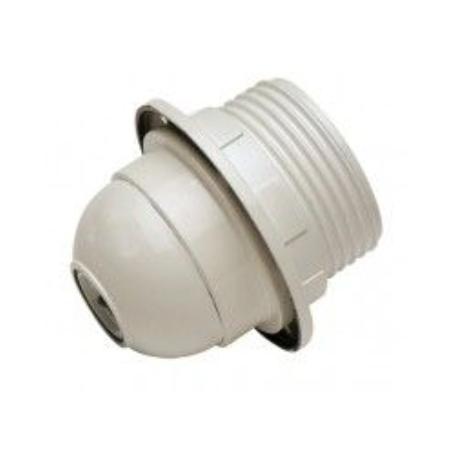 PORTALAMPARA SEMIROSCA E-27 BLANCO (REF.166-B)