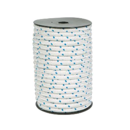 CUERDA NYLON TRENZ. 6 MM BL-AZUL 200 MTS