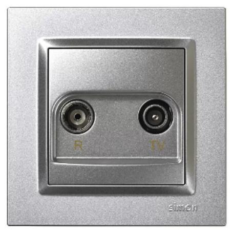 SIMON 10 TOMA TV INTERMEDIA ALUMINIO