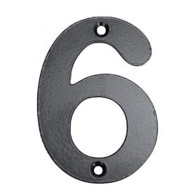 NUMERO 6 HIERRO FORJADO 100MM.