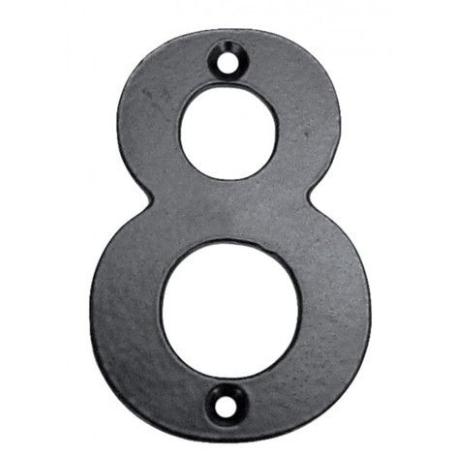 NUMERO 8 HIERRO FORJADO 100MM.