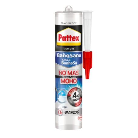 SILICONA BAÑOS Y COCINA PATTEX TRANSPARENTE 280ML.