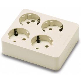 BASE MULTIPLE 4 T.CUADRADA S/CABLE (REF.9/414)