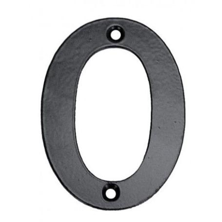 NUMERO 0 HIERRO FORJADO 100MM.