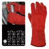 GUANTE SOLDADOR ROJO 408 34CM.