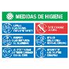 Cartel lona medidas de higiene 70x50