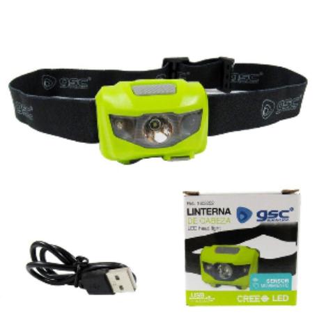 LINTERNA FRONTAL CON SENSOR 3W