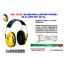 3M OREJERAS ACOLCHADAS OPTIME H510A 7100334982