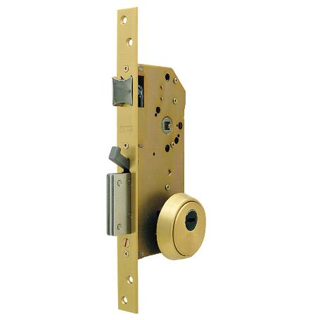 CERRADURA DE SEGURIDAD MONOPUNTO R200N CON PALANCA, GANCHO ANTIPALANQUETA Y PICAPORTE, CILINDRO T60 DE 60MM, ACABAD