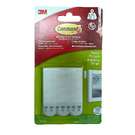 3M TIRAS COMMAND COLGAR CUADROS BLANCAS 2.7 KG 17201 7100336967