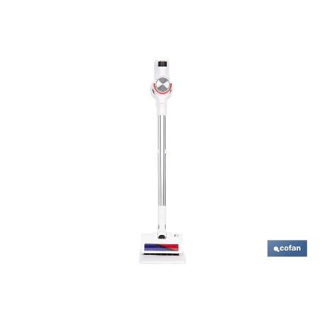 ASPIRADORA SIN CABLE CON BASE DE CARGA COLOR BLANCO