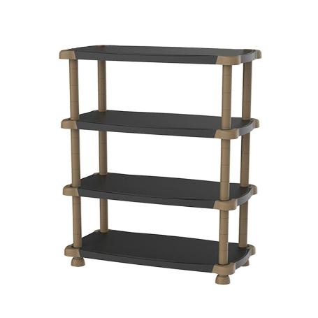 PLASTIKEN ESTANTERIA 4 ESTANT RESINA PLAST 150X88X43CM 86084-NEG