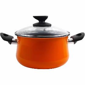 MAGEFESA VALENCIA OLLA ACERO ESMALTADO TAPA CRISTAL 16  01114647