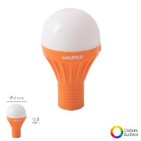 LINTERNA LED ARMARIO BOMBILLA A PILAS (1 AA) 1 WATT. CON IMAN Y COLGADOR