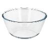 BOL DE CRISTAL, IDEAL PARA MEZCLAS. 2.0 LITROS. LIBRE BPA, CRISTAL DE BOROSILICATO.ENSALADAS, POSTRES, COCINA, RESP