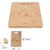 TABLA CORTAR COCINA FABRICADA EN MADERA DE BAMBU 100% CON ASA 30X20 CM.TABLA CORTAR,CARNE PESCADO,VERDURAS,FRUTAS,A