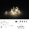 GUIRNALDA LUCES NAVIDAD ESTRELLAS 20 LEDS COLOR BLANCO CALIDO.LUZ NAVIDAD INTERIORES Y EXTERIORES IP44 A PILAS 3AA 