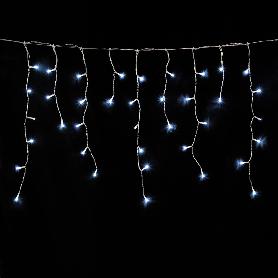 GUIRNALDA LUCES NAVIDAD CORTINA 3X0, METROS 128 LEDS BLANCO FRIO. LUZ NAVIDAD INTERIORES Y EXTERIORES IP44. CABLE T