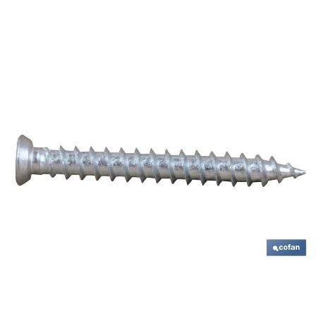 TORNILLO HORMIGÓN PLANA TORX 7,5X150   CAJA 100 UNID.
