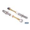 SET 2 PCS PARA SANITARIO WC 5 X 80 LATÓN