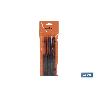 CONJUNTO 5 PCS BOTADOR CILÍNDRICO LARGO 3-10 MM