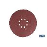 HOJA DE LIJADO LIJADORA PARED Y TECHO 8 AGUJEROS Ø225 MM G 180   CAJA 5 UNID.
