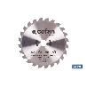 DISCO CORTE PARA MADERA Ø210 MM X 25,4 MM X 2,4 MM, 24 DIENTES