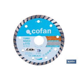 DISCO DIAMANTE TURBO BASICO 115 MM.