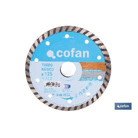 DISCO DIAMANTE TURBO BASICO 125 MM.
