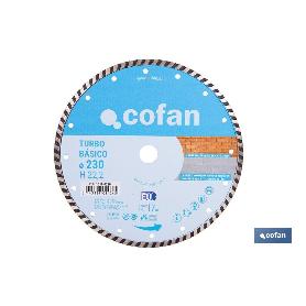 DISCO DIAMANTE TURBO BASICO 230 MM.