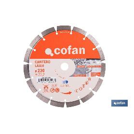 DISCO DIAMANTE MODELO CANTERO 230MM.