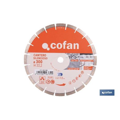 DISCO DIAMANTE CANTERO SILENCIOSO 300MM