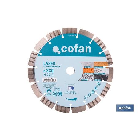 DISCO LASER ALTO RENDIMIENTO MATERIAL DE CONSTRUCCION 230MM H15