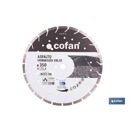 DISCO DIAM. ASFALTO, HORMIGON VIEJO 350MM