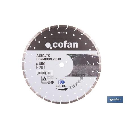 DISCO DIAM. ASFALTO, HORMIGON VIEJO 400MM