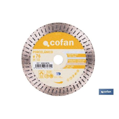 DISCO DIAM. PORCELANICO 76MM H10