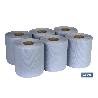 PAPEL SECAMANOS RECICLADO AZUL 90MTS (6ROLLOS)