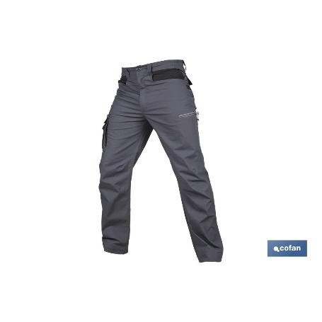 PANTALÓN DE TRABAJO LOKI ELASTANO 215 G/M2 GRIS ANTRACITA TALLA 62